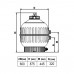 Фильтр  Cantabric Ø 600 мм, 14 м3/ч, с боковым подключением, засыпка 0,4-0,5 м