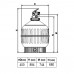 Фильтр  Cantabric Ø 400 мм, 6 м3/ч, с верхним подключением, засыпка 0,4-0,5 м