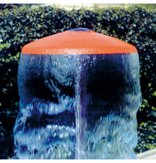 Шляпка  зонтика, Ø 1500 мм, полиэстер, цвет оранжевый
