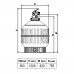 Фильтр  Cantabric Ø 500 мм, 9 м3/ч, с верхним подключением, засыпка 0,4-0,5 м