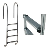 Лестница  Basic Wall, 4 ступени Standard, AISI-304