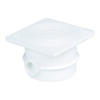 Коробка  распределительная, ABS-пластик, с защитной крышкой