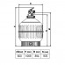Фильтр  Cantabric Ø 600 мм, 14 м3/ч, с верхним подключением, засыпка 0,4-0,5 м